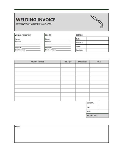 welding invoice template|professional services invoice example.